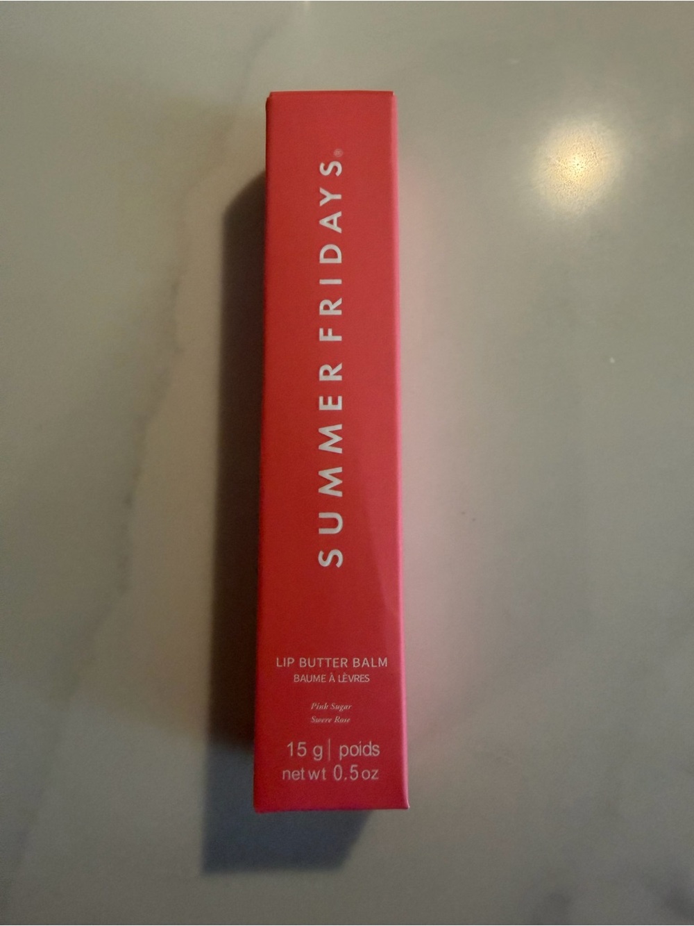 Summer Fridays Lip Butter Balm — Coral Pink Tube